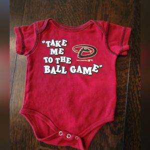 Arizona Diamondbacks ⚾️ Baseball MLB Onesie Size 0/3 months $10